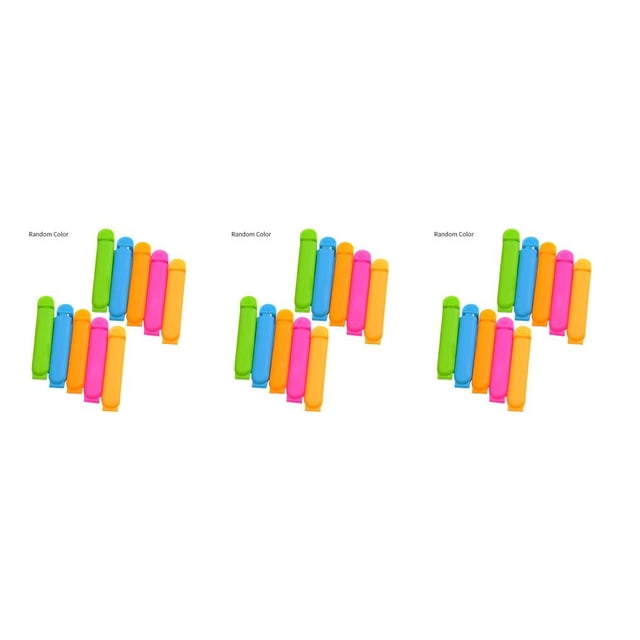 Bearachild Clip de sellado de 10 Uds., abrazadera de sellado de bolsas de plástico para alimentos, sellador de aperitivos de cocina portátil, Color Type1 Bearachild CBP018488