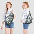 thumbnail image 4 of Pig Print Sling Backpack&nbsp;- Artistic Pig Design Shoulder Bag, Fashionable Lightweight Pack for Everyday Use, 4 of 4