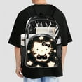 thumbnail image 6 of Hello Kitty Stylish Mesh & Transparent Clear Backpack – Trendy, Durable & Lightweight for School, Work Or Travel, 6 of 7