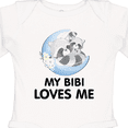 thumbnail image 4 of Inktastic Raccoon My Bibi Loves Me Boys or Girls Long Sleeve Baby Bodysuit, 4 of 5