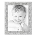 thumbnail image 2 of ArtToFrames 22" x 28" Platinum Baroque Luxe Picture Frame, 22x28 inch Silver Wood Poster Frame (WOM-5265),  Pack, 2 of 7