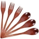 thumbnail image 4 of 6 tenedores y cucharas de madera para mesa de madera, para pastel, cena y más., 4 of 8