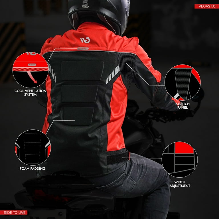 WD Men's Waterproof Motorcycle Jacket – Motorbike Riding