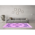 thumbnail image 3 of Ahgly Company Indoor Rectangle Abstract Purple Modern Area Rugs, 8' x 10', 3 of 4