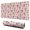 Pink Cow Strawberry, variant on Long Mouse Pads for Desk,Pink Cow Sweater Pattern Desk Mats on Top Of Desks, Desk Mouse Pad Extra Large with 3mm Non-Slip Base and Stitched Edge for Gaming,Office,Work,Home 31.5"x11.8"