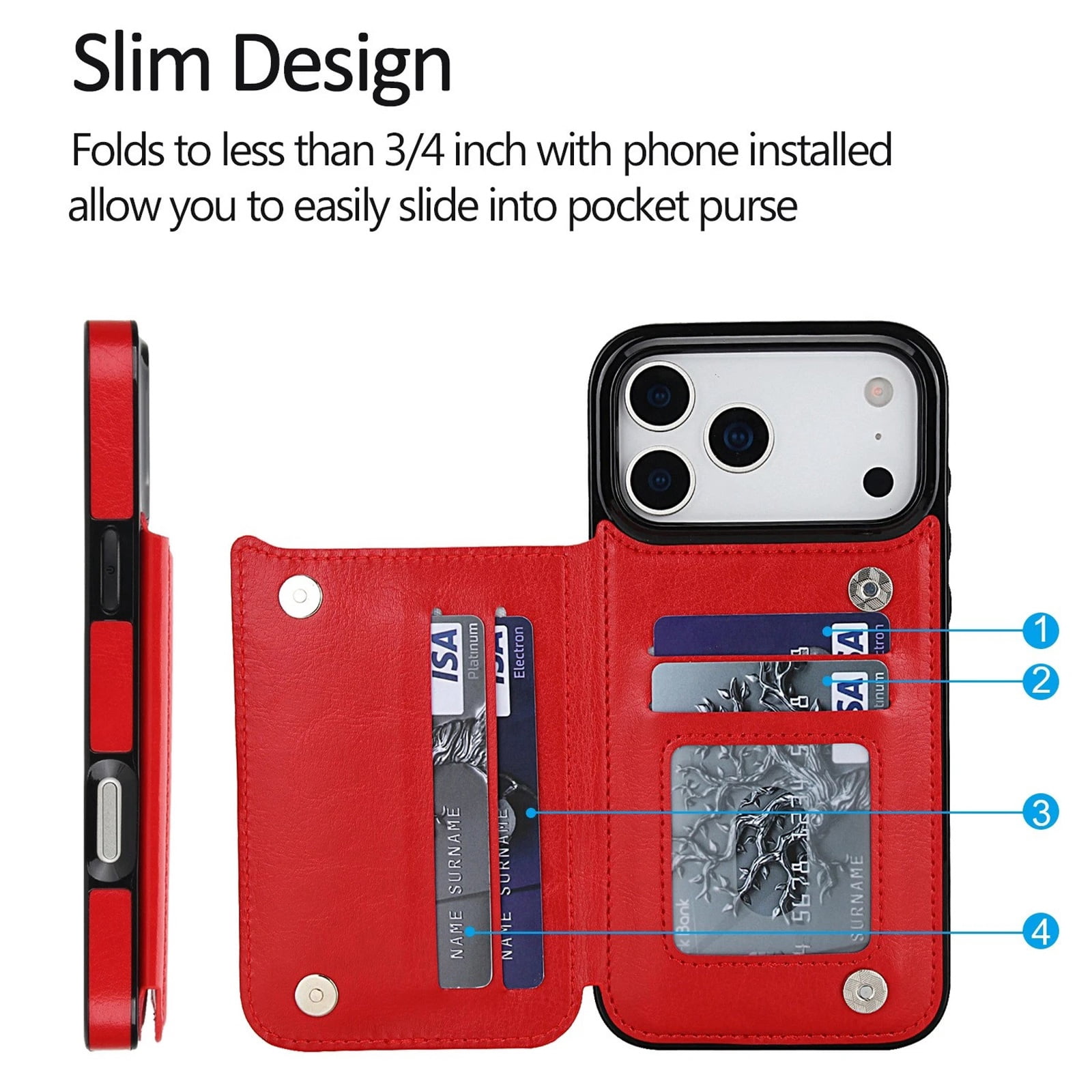 iPhone 17 Pro WTCKW02 Protective Cover - Red