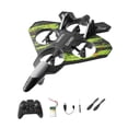 thumbnail image 3 of 1 Avión Teledirigido Helicóptero RC Espuma EVA Mando a Distancia Fija Luz LED Recargable Adecuado para Niños Adultos Principiantes Y Cumpleaños verde 24 minutos, 3 of 8