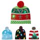 thumbnail image 3 of Niños Adultos Luz LED Navidad Hombres Árbol Copo de nieve Sombrero Lámparas de colores Luminoso Gorra de regalos de Navidad Advancent JR0873-01, 3 of 7