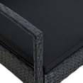 thumbnail image 5 of vidaXL Garden Chair with Cushion Poly Rattan Black, 5 of 5