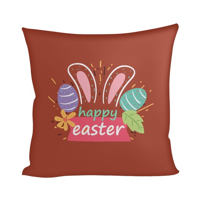 YaoLEO Clearance! Pillow Case European and American Easter ThemeSimple and Generous Household Items Square Coreless Pillowcase