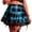 Blue, variant on Black Gothic Skirt Women Plaid Skirt Mini Pleated Skirt High Waist Goth Punk Skirt A-Lined Lace Y2k Steampunk Skirt Border Crossover Belted for Party Club S