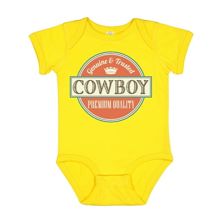 

Inktastic Cowboy Vintage Logo Gift Baby Boy Bodysuit
