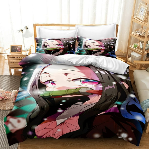 Bedding Set Anime Demon Slayer Duvet Cover Bed Sets Cartoon Quilt Cover Demon Slayer Comforter Cover Pillowcases (No Comforter) Bedding Set Anime Demon Slayer Duvet Cover Bed Sets Cartoon Quilt Cover Demon Slayer Comforter Cover Pillowcases (No Comforter)