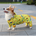 thumbnail image 3 of Chubasquero para cachorros Teddy Corgi, impermeable para mascotas con estampado de cuatro patas, suministros para perros para temporada de lluvias (S) JM, 3 of 5