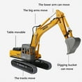 thumbnail image 5 of SPOORYYO Diecast Alloy Hydraulic Excavator Toy for Kids Ages 8-12, Multifunctional Engineering Vehicle Model Suitable for Indoor and Outdoor Play, 5 of 9