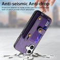 thumbnail image 4 of For Iphone 16 Plus Retro Cross Wristband Wallet Leather Back Phone Case(Purple),iPhone 16 Plus, 4 of 7
