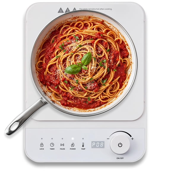 Placa de Inducción Elite Gourmet EIND57W SlimStore™ Blanca