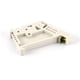 thumbnail image 2 of 50 Pcs Clips de Montaje para Conectores de Bloque de Terminales Fijos de Tornillo de 35mm DIN Rail de Plástico Blanco, 2 of 3