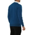 thumbnail image 3 of Lars Amadeus Men's Solid Color Knitted Long Sleeves V Neck Pullover Sweater, 3 of 5