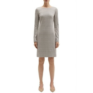 Theory womens Easy Flare Linen-Blend Dress, 0, White - Walmart.com