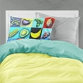 thumbnail image 2 of Carolines Treasures MW1227PILLOWCASE Mixed Fruits & Vegetables Fabric Standard Pillowcase, 2 of 2