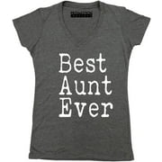 PB Best Aunt Ever Womens V-Neck