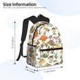 thumbnail image 4 of Lsque Mushrooms Classic Casual Backpack - Large Capacity Water-Resistant Backpack for School, Work, Travel, and Outdoor Activities, 4 of 8