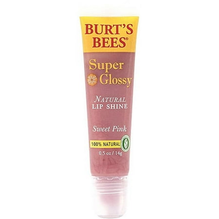 Burt's Bees Super Glossy Natural Lip Shine Sweet Pink, 0.5 oz