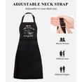 thumbnail image 4 of sidao Baking Baker Apron for Women Mens Sourdough Bread Lover Gift Waterproof Bib for BBQ Kitchen Apron with 2 Pockets, 4 of 5