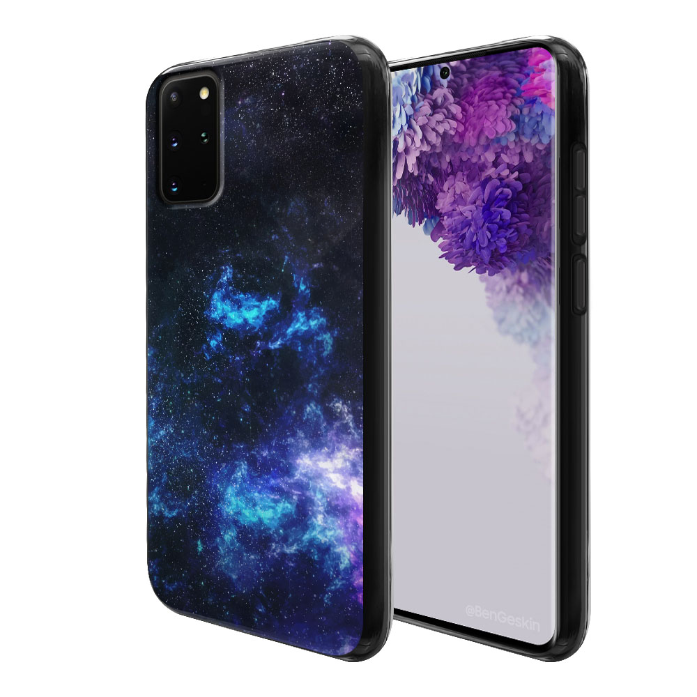 TPU Phone Case Cover for Samsung S20 5G,Space Piano Galaxy Music Universe Print,Design in USA