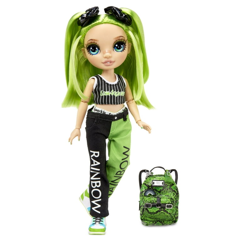 Rainbow High Jr High Jade Hunter - 9-inch Green Fashion Doll with Doll  Accessories- Open and Closes Backpack, Great Gift for Kids 6-12 Years Old  and