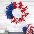 thumbnail image 4 of 19.6In Patriotic Berry Wreath, Multicolor Plastic Decor for Front Door Wall Stair Railing, Ideal Ornament for 4th of July Home Parties and Holiday Celebrations, 4 of 7