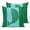 Turquoise Green, variant on Black Blue Dolphin 18x18 Pillow Covers Set of 2, Summer Beach Coastal Modern Art Throw Pillow Covers Decorative Couch Cushion Case, Microfiber Square Pillowcases for Bedroom Car Living Room