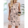 thumbnail image 4 of Dresses for Women Crewneck Sleeveless Tank Dress Summer Boho Vacation Clothes Print S, 4 of 9