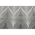 thumbnail image 2 of Milania Contemporary Chevron Rug, Gargoyle Gray/White, 8ft x 8ft Round, 2 of 2