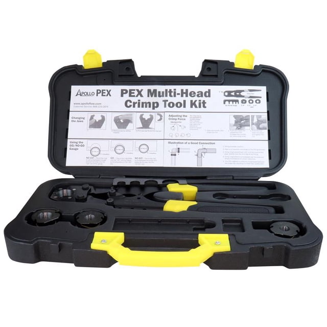 Kit de herramientas de crimpado Apollo Black, llave ajustable multicabezal