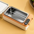 thumbnail image 3 of Electric Lunch Box Food Heater, No Water Required Portable Heated Lunch Box for Office, School, 1L Stainless Steel Rechargeable Lunch Box Food Warmer with Carrying Bag for Adults, 3 of 7