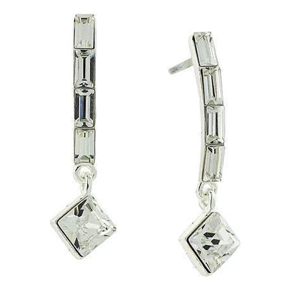1928 Jewelry Multi Austrian Clear Crystal Drop Earrings