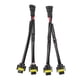 thumbnail image 1 of 2 piezas H11 H8 H9 arnés de cableado de extensión macho a hembra arnés de cables divisor de faros de 2 vías para camioneta camioneta conector de cable LED, 1 of 14