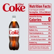 Diet Coke Soda Pop Bottle, 2 Liters