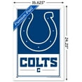 thumbnail image 3 of NFL Indianapolis Colts - Logo 21 Wall Poster, 14.725" x 22.375", Framed, 3 of 3