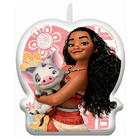 Disney Moana Molded Birthday Candle - 1 piece - Walmart.com