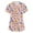 #6A-Pink&1227, variant on Fabrcox S-5XL Easter Bunny Eggs Print Holiday Scrubs for Women V Neck Short Sleeve Easter Nurse Working Uniform with Pocket