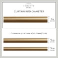 thumbnail image 4 of Exclusive Home Silver Aged Sphere 1" Curtain Rod and Coordinating Finial Set, Gold, Adjustable 36"-72", 4 of 7