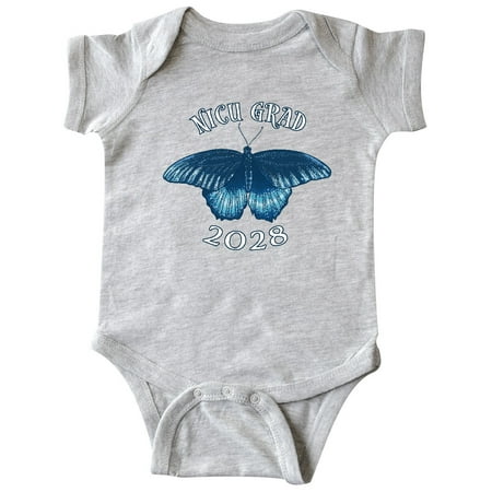 

Inktastic NICU Grad 2028 with Blue Butterfly Gift Baby Boy or Baby Girl Bodysuit