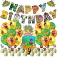 thumbnail image 1 of Lion King Theme Birthday Party Decoration Banner Balloon Cake Topper Set, 1 of 5