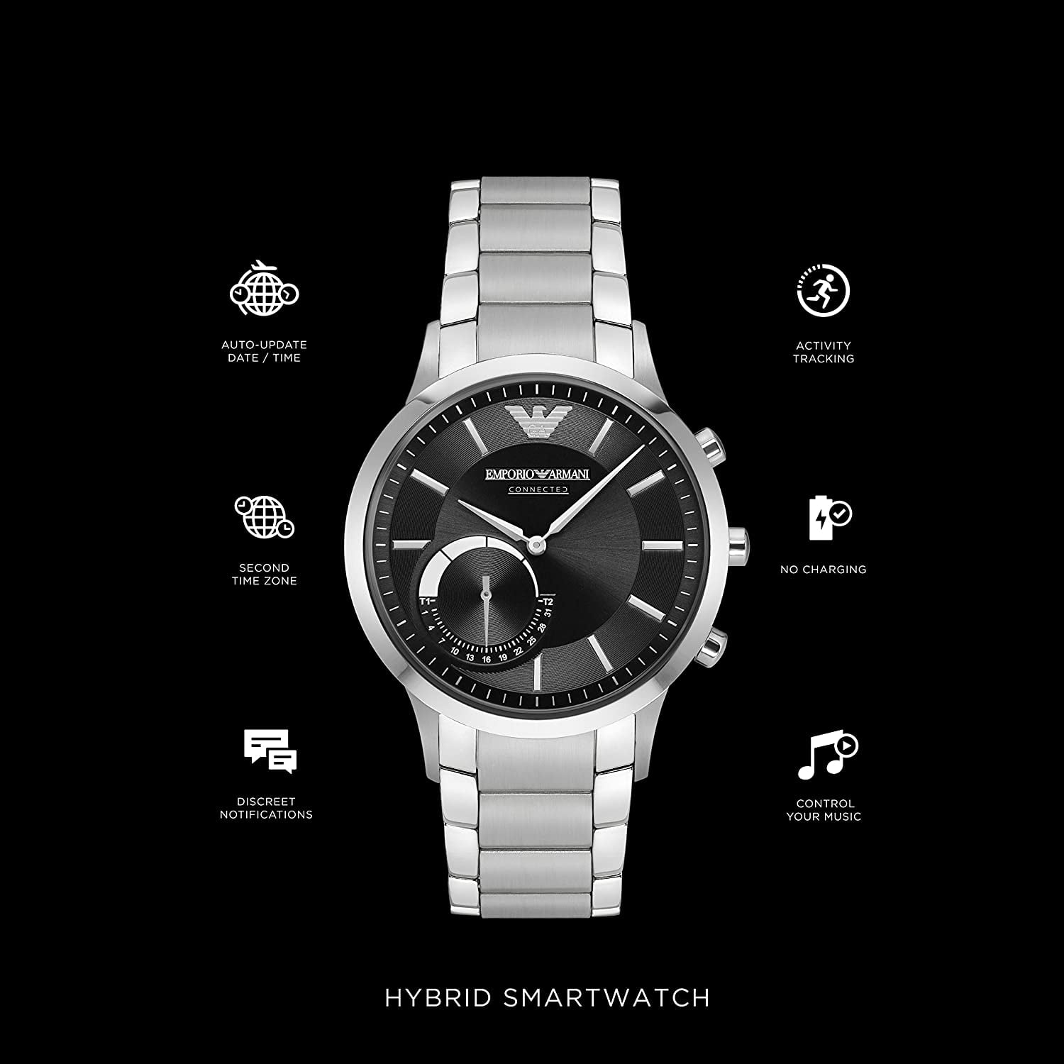 emporio armani hybrid watch