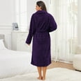 thumbnail image 5 of AMITOFO Plush Robes for Women – Soft Warm Fleece Bathrobe Elegant Comfort & Warmth for the Cold Seasons, 5 of 7