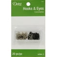 thumbnail image 2 of Dritz Size 2 Black & Nickel Hooks & Eyes, 20 Each, 2 of 2