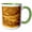 Green/White, variant on 3drose, Gold Brick, 15oz Mug